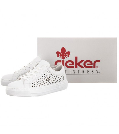 Rieker Białe L8831-80 White (RI8-a) batai
