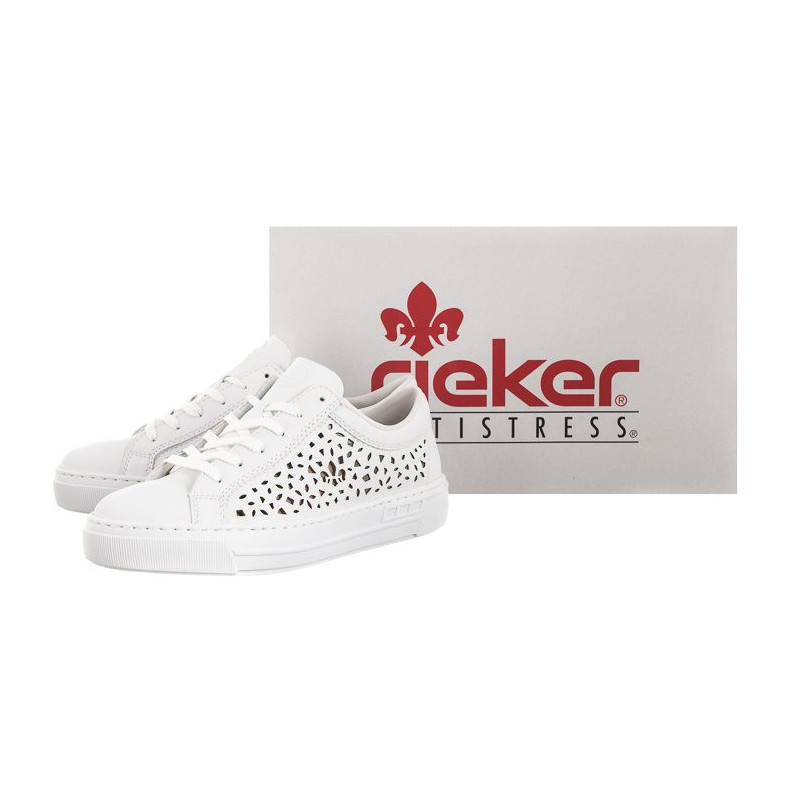 Rieker Białe L8831-80 White (RI8-a) batai