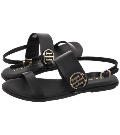 Tommy Hilfiger Round Th Flat Sandal Black FW0FW06230 BDS (TH493-a) sandalai - Batai