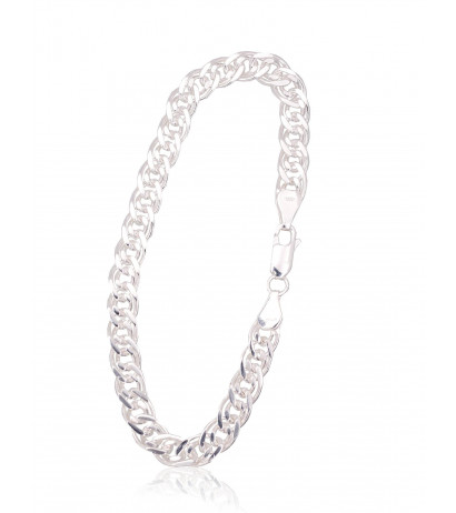 Sidabrinė grandinėlė Crandmother 6 mm , briaunų apdirbimas deimantu 2400106-bracelet, Sidabras 925°