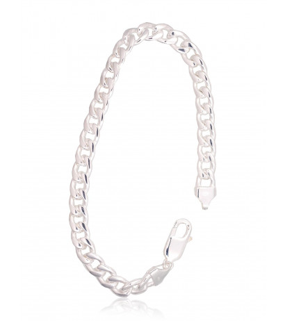 Sidabrinė grandinėlė Curb 7 mm 2400139-bracelet, Sidabras 925°