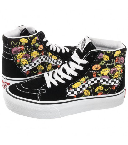 Vans SK8-HI Platform Poppy Checkerboard Black VN0A5KY2BML1 (VA369-a) sportiniai bateliai