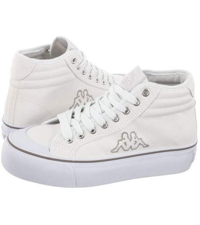 Kappa Boron Mid Pf 243161/1015 White/Silver (KA209-a) bateliai