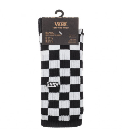 Vans Checkerboard Crew Black/White VN0A3H3NHU01 (VA381-a) kojinės