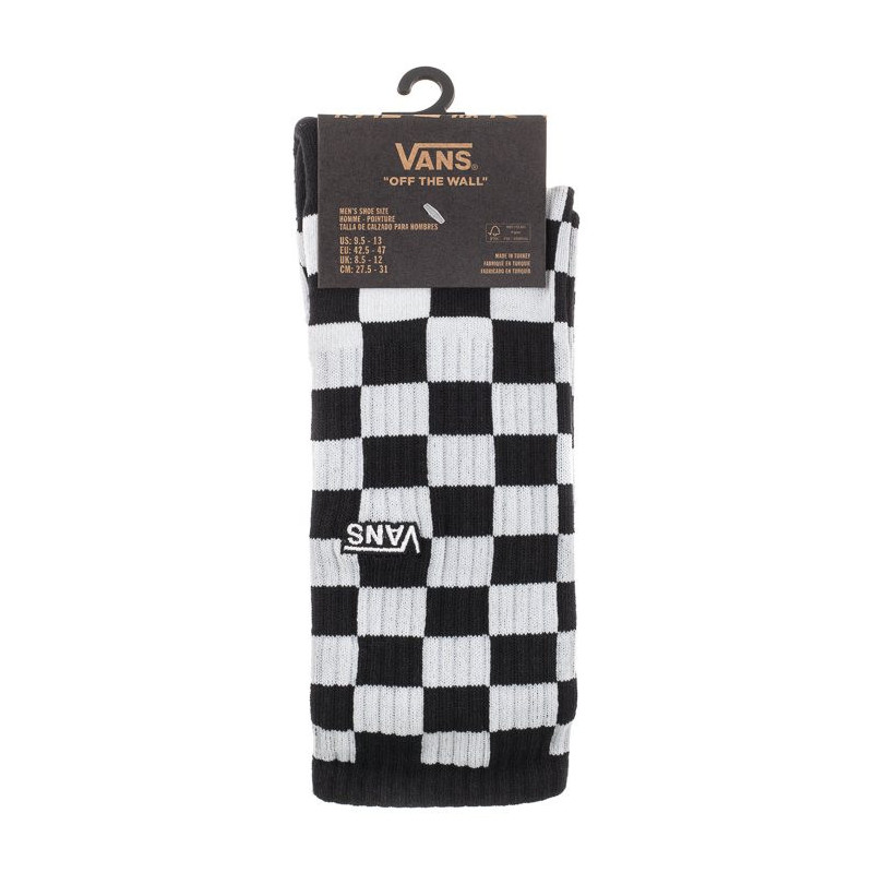 Vans Checkerboard Crew Black/White VN0A3H3NHU01 (VA381-a) kojinės