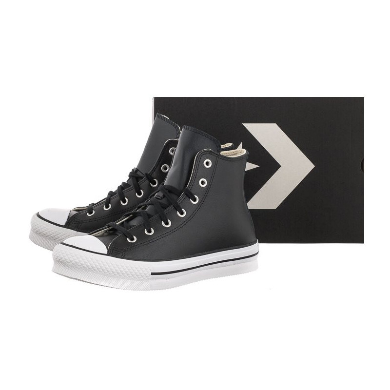 Converse CTAS Eva Lift Hi Black/Natural Ivory/White A02485C (CO573-b) bateliai