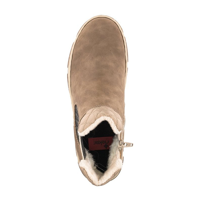 Rieker Beżowe X8674-64 Beige (RI34-a) batai