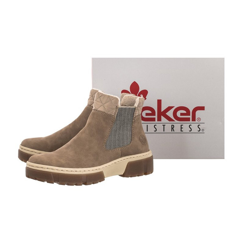 Rieker Beżowe X8674-64 Beige (RI34-a) batai