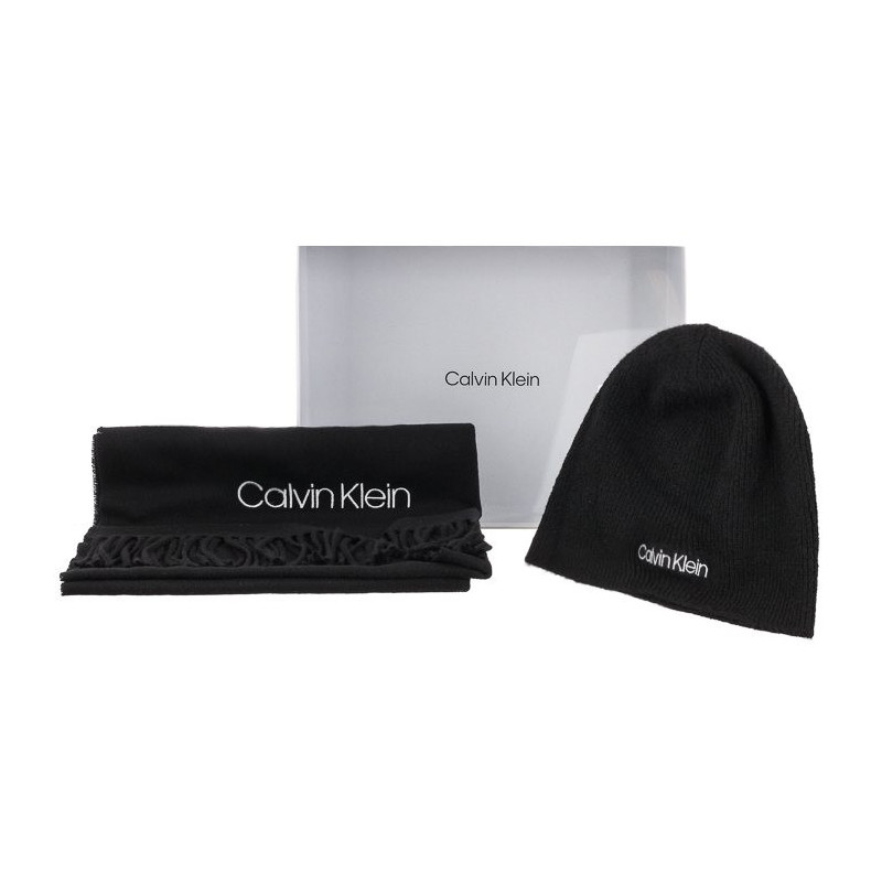 Calvin Klein Basic Wool Beanie+Scarf CK Black K50K507552 BAX (CK160-a) kepurė