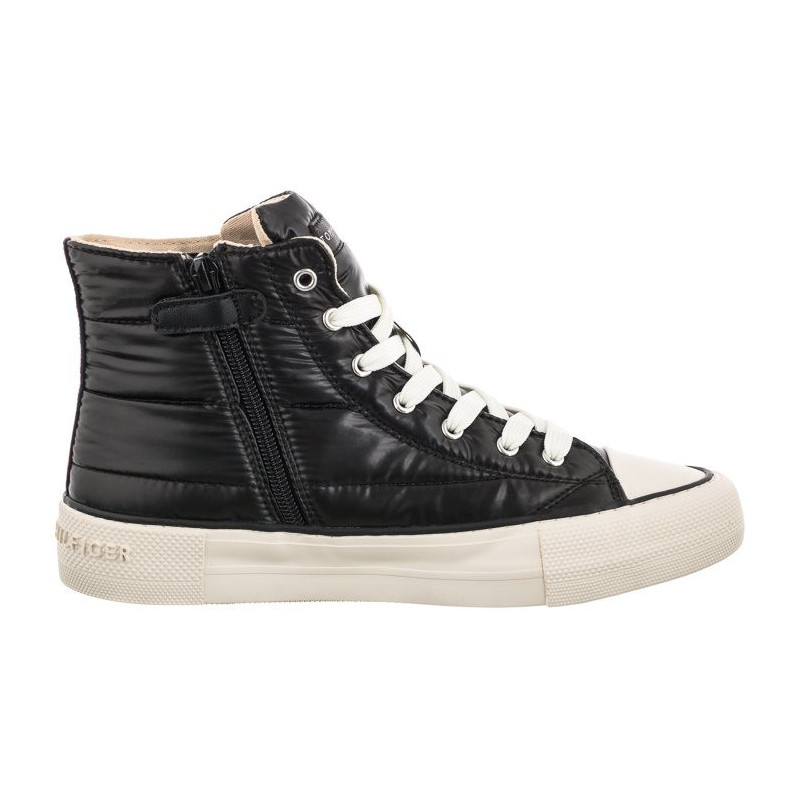 Tommy Hilfiger High Top Lace-Up- Sneaker Black T3A9-32290-1437999 (TH535-a) bateliai