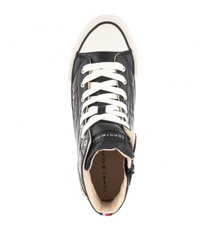 Tommy Hilfiger High Top Lace-Up- Sneaker Black T3A9-32290-1437999 (TH535-a) bateliai