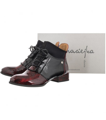 Maciejka Bordowe Lakierowane 04744-29/00-5 (MA649-f) batai