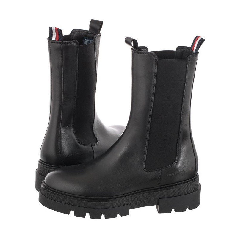 Tommy Hilfiger Monochromatic Chelsea Boot FW0FW06730 Black (TH537-a) 