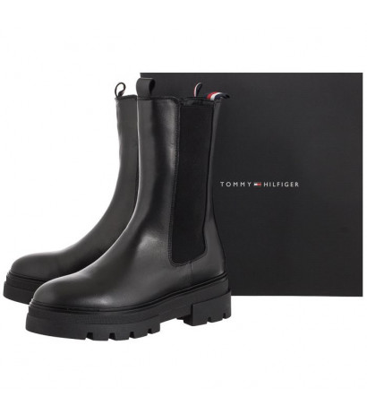 Tommy Hilfiger Monochromatic Chelsea Boot FW0FW06730 Black (TH537-a) 