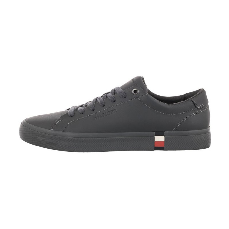 Tommy Hilfiger Modern Vulc Corporate Leather Dark Ash FM0FM04036 PTY (TH536-a) bateliai