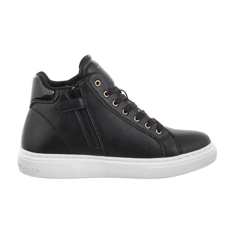 Tommy Hilfiger High Top Lace-Up Sneaker T3A9-32317-1434 999 Black (TH541-a) sportiniai bateliai