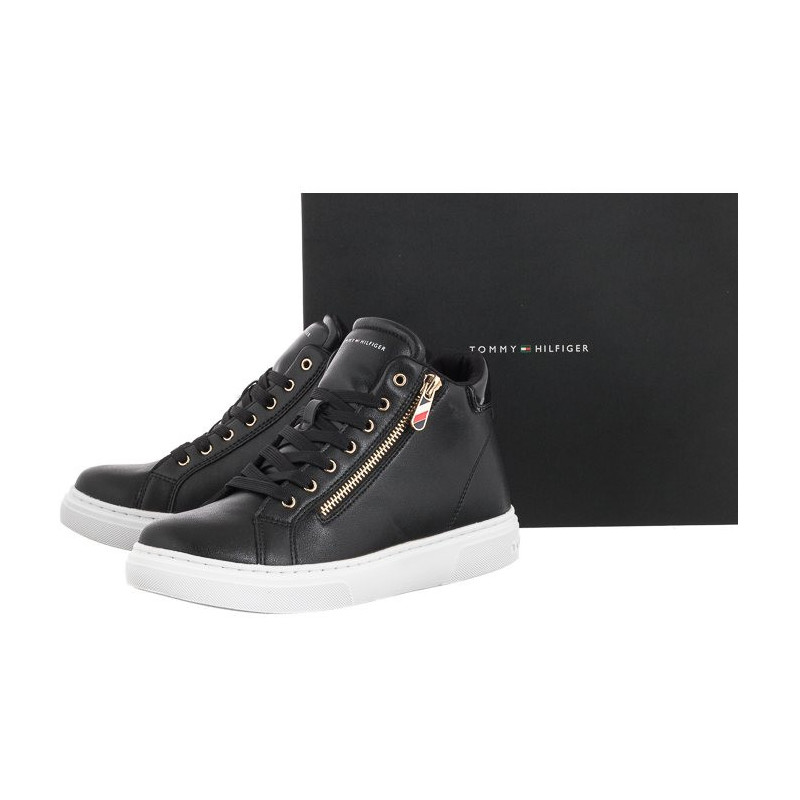 Tommy Hilfiger High Top Lace-Up Sneaker T3A9-32317-1434 999 Black (TH541-a) sportiniai bateliai