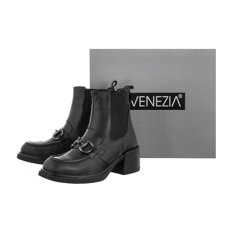 Venezia Czarne 13132101 BLACK (VE677-a) bateliai