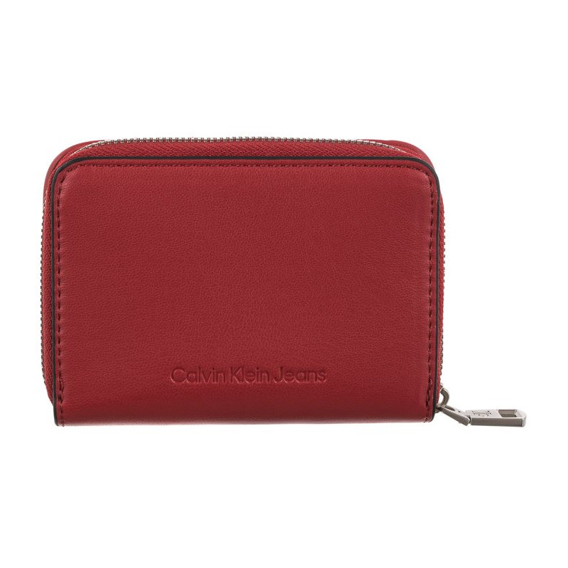 Calvin Klein Sculpted Med Zip Around Pipping K60K610353 XL6 Dark Candy Apple (CK178-b) rankinė