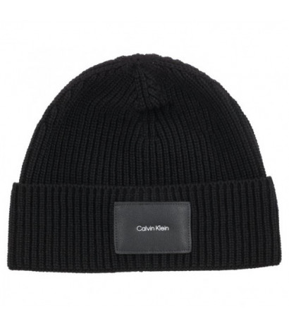 Calvin Klein CK Patch Beanie K50K509937 BAX Black (CK199-a) kepurė