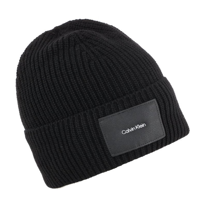 Calvin Klein CK Patch Beanie K50K509937 BAX Black (CK199-a) kepurė