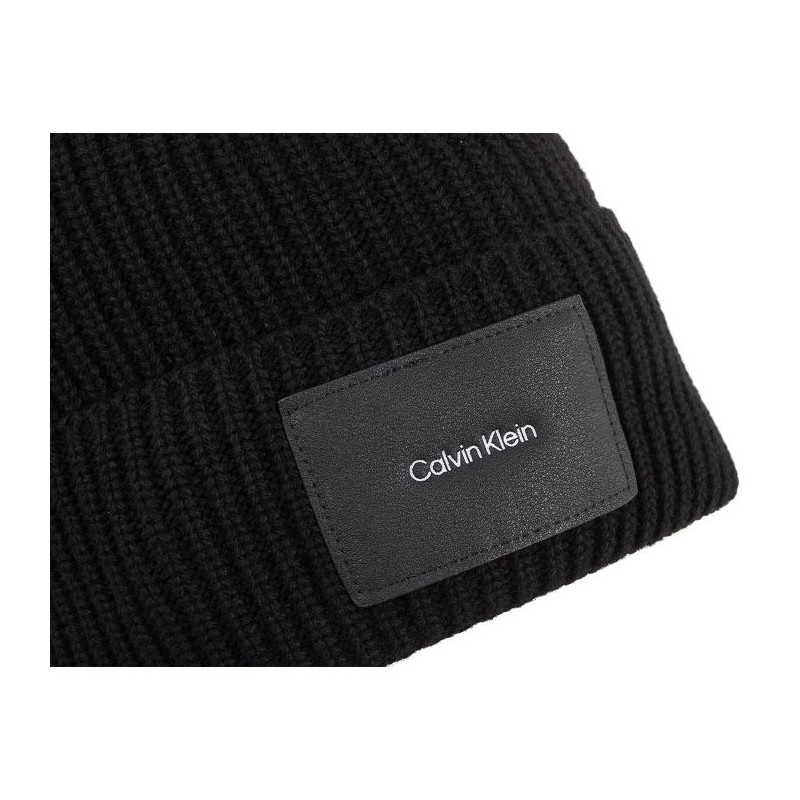 Calvin Klein CK Patch Beanie K50K509937 BAX Black (CK199-a) kepurė