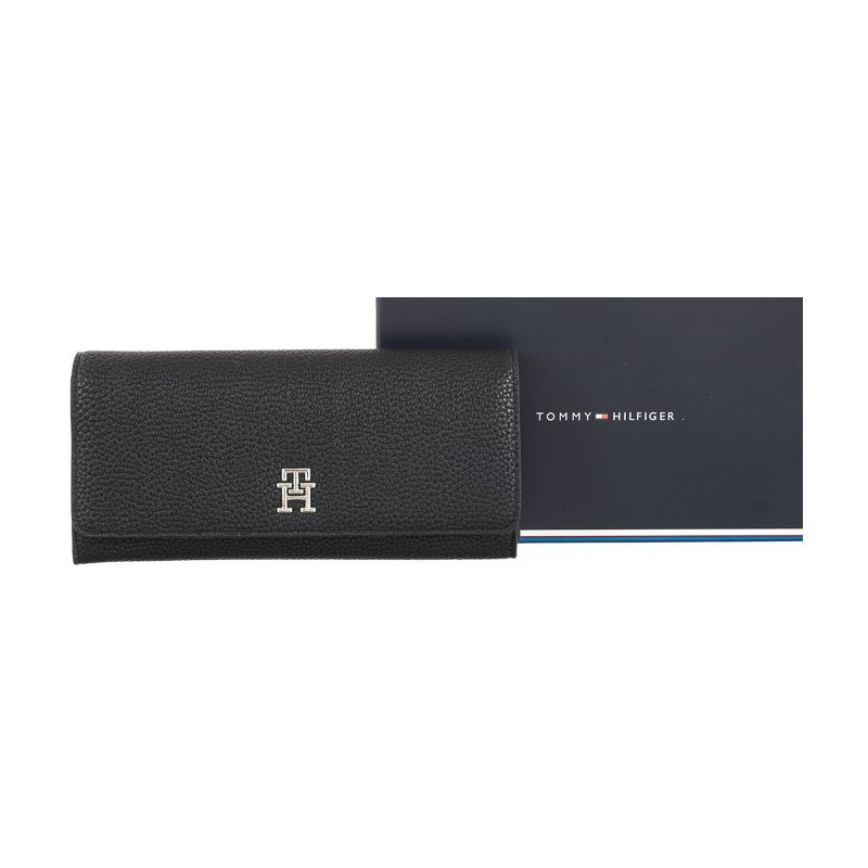 Tommy Hilfiger Th Emblem Large Flap Wallet AW0AW14221 BDS (TH611-a) rankinė