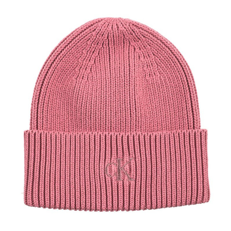 Calvin Klein Minimal Monogram Beanie K60K610372 TQU Dark Blush (CK211-d) kepurė