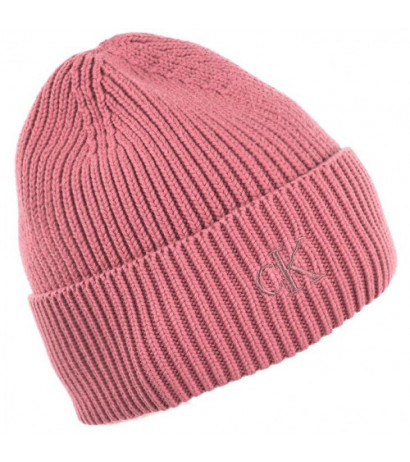 Calvin Klein Minimal Monogram Beanie K60K610372 TQU Dark Blush (CK211-d) kepurė