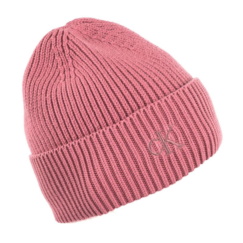 Calvin Klein Minimal Monogram Beanie K60K610372 TQU Dark Blush (CK211-d) kepurė