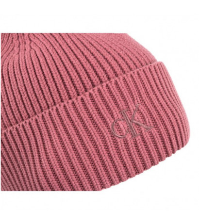 Calvin Klein Minimal Monogram Beanie K60K610372 TQU Dark Blush (CK211-d) kepurė