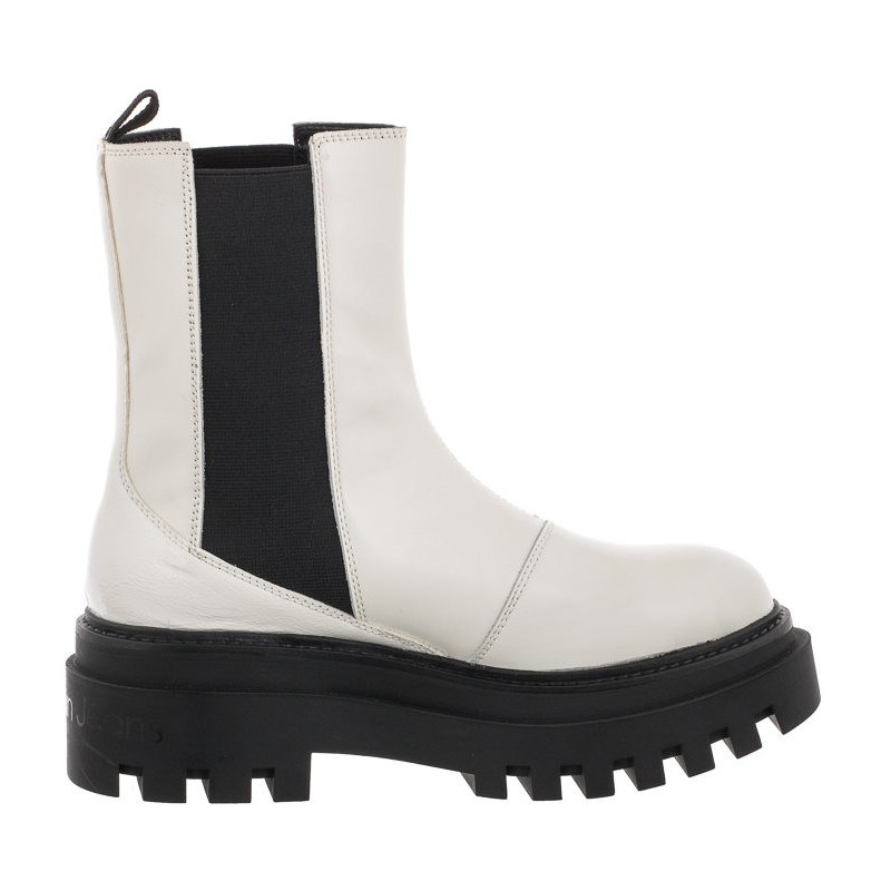 Calvin Klein Flatform Chelsea Boot YW0YW00850 YBR White (CK192-a) 