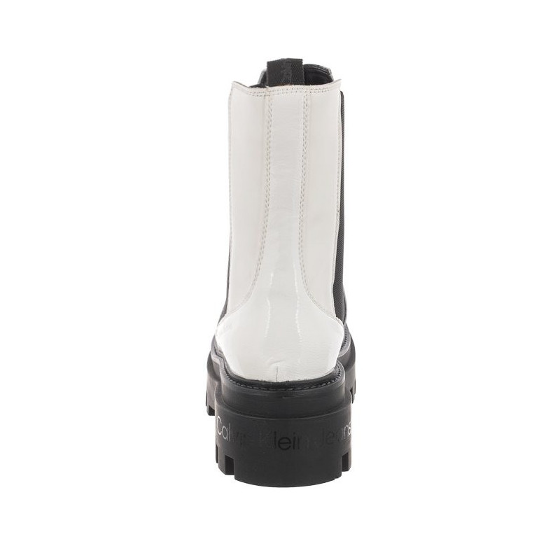 Calvin Klein Flatform Chelsea Boot YW0YW00850 YBR White (CK192-a) 