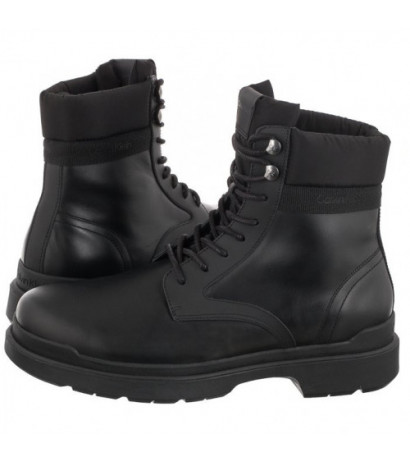 Calvin Klein Lace Up Boot Mix HM0HM00862 BEH Black (CK191-a) žygio batai