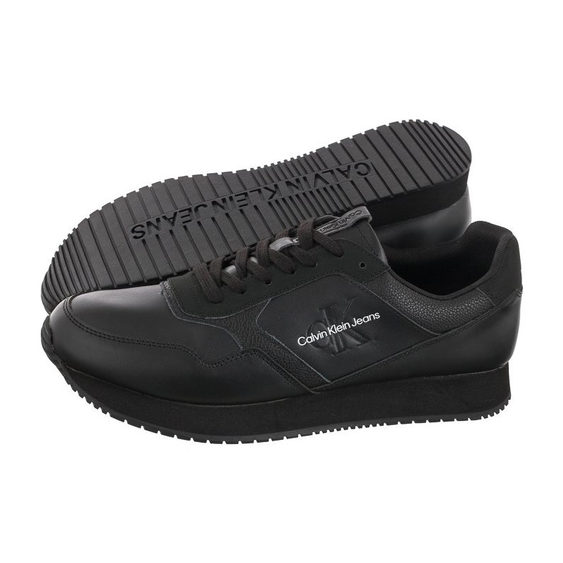 Calvin Klein Retro Runner Lth-Pu Mono Patch YM0YM00581 BDS Black (CK204-a) bateliai