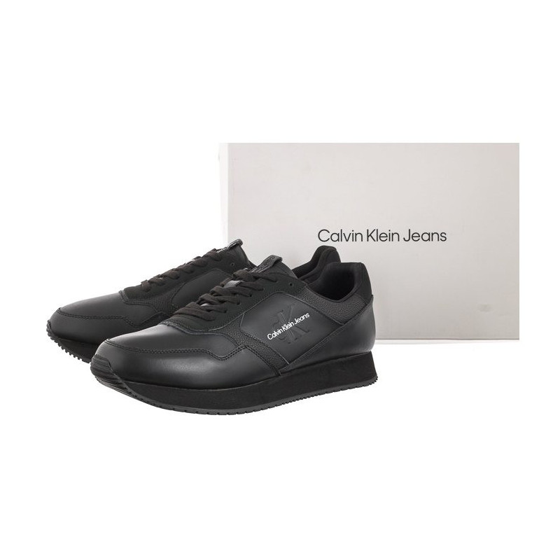 Calvin Klein Retro Runner Lth-Pu Mono Patch YM0YM00581 BDS Black (CK204-a) bateliai