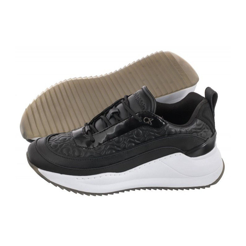 Calvin Klein Chunky Internal Wedge Mono Mix HW0HW01376 0GK Seasonal Black Mono (CK206-a) bateliai