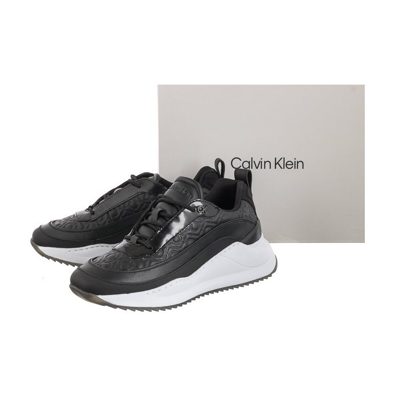 Calvin Klein Chunky Internal Wedge Mono Mix HW0HW01376 0GK Seasonal Black Mono (CK206-a) bateliai