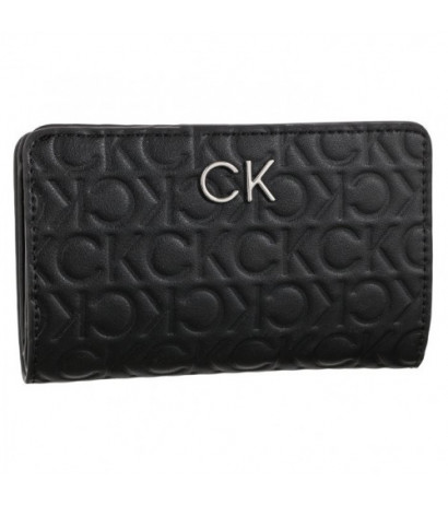 Calvin Klein Re-Lock Bifold Wallet Emb Mono K60K610240 BAX Ck Black (CK219-a) rankinė