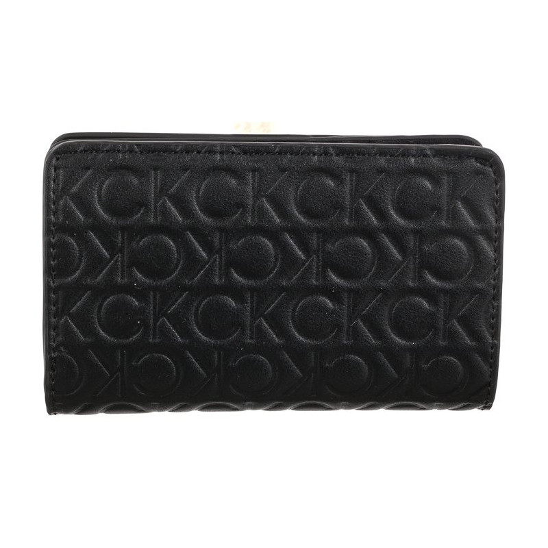 Calvin Klein Re-Lock Bifold Wallet Emb Mono K60K610240 BAX Ck Black (CK219-a) rankinė