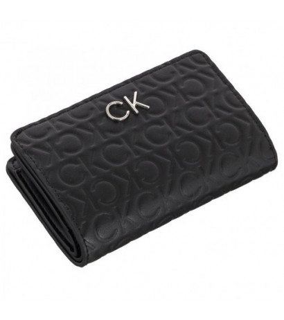 Calvin Klein Re-Lock Bifold Wallet Emb Mono K60K610240 BAX Ck Black (CK219-a) rankinė