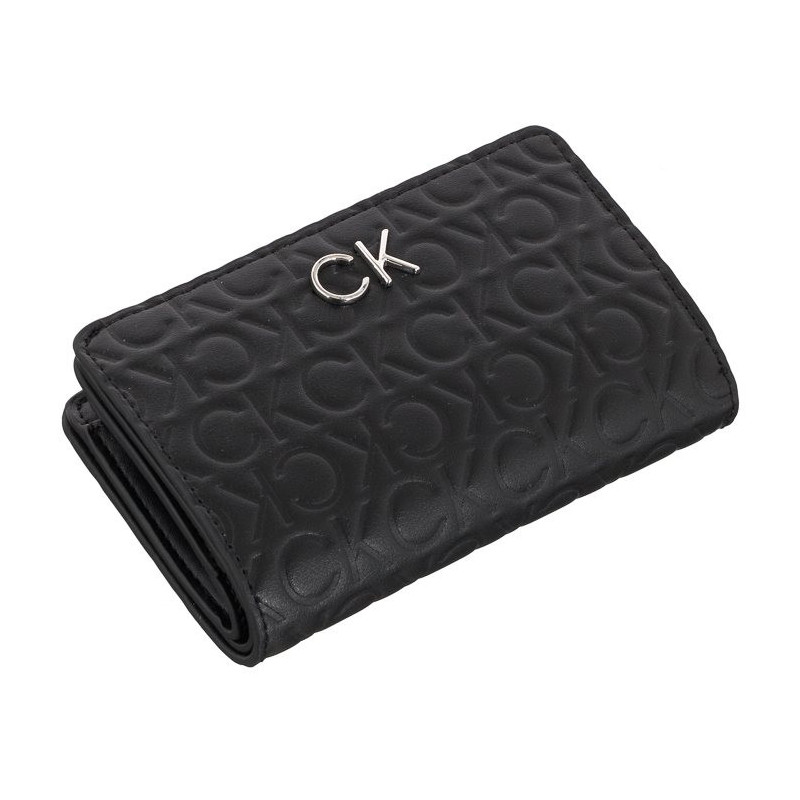 Calvin Klein Re-Lock Bifold Wallet Emb Mono K60K610240 BAX Ck Black (CK219-a) rankinė