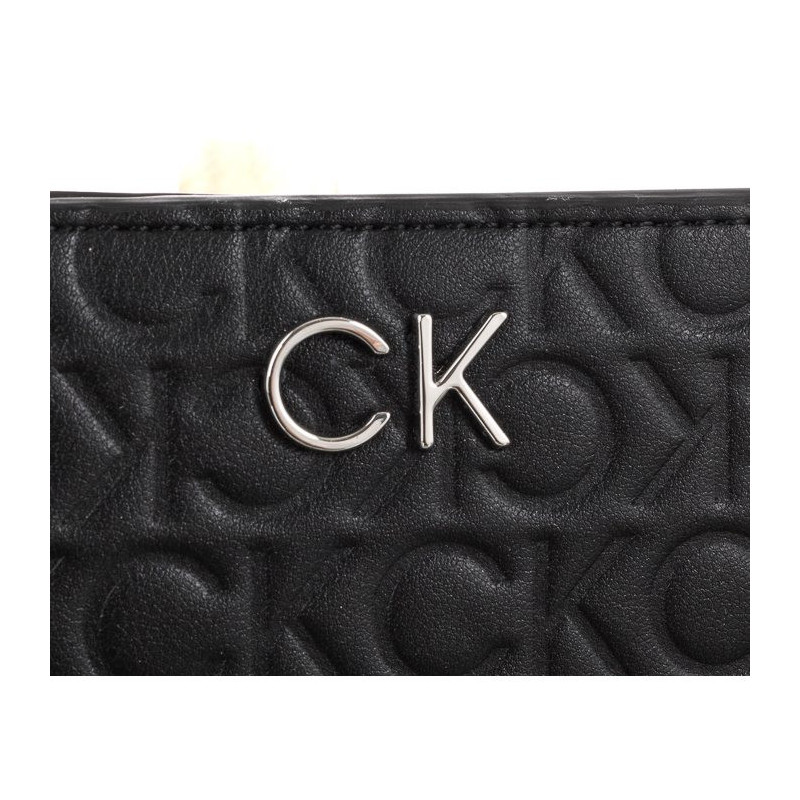 Calvin Klein Re-Lock Bifold Wallet Emb Mono K60K610240 BAX Ck Black (CK219-a) rankinė