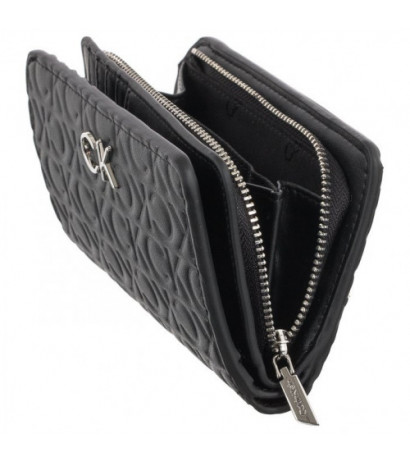Calvin Klein Re-Lock Bifold Wallet Emb Mono K60K610240 BAX Ck Black (CK219-a) rankinė