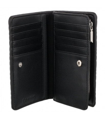 Calvin Klein Re-Lock Bifold Wallet Emb Mono K60K610240 BAX Ck Black (CK219-a) rankinė
