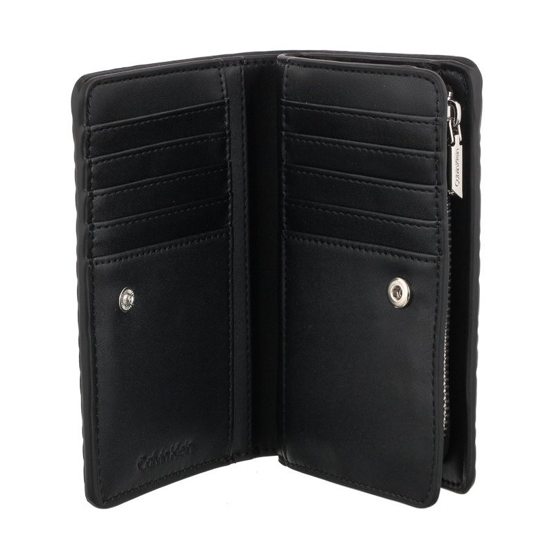 Calvin Klein Re-Lock Bifold Wallet Emb Mono K60K610240 BAX Ck Black (CK219-a) rankinė