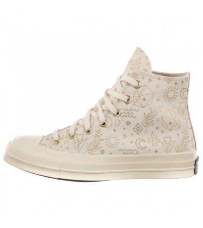 Converse Chuck 70 Hi Egret/Light Gold/Black A02207C (CO589-a) bateliai