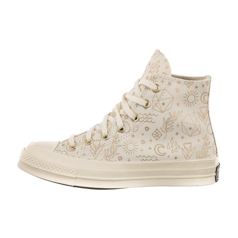 Converse Chuck 70 Hi Egret/Light Gold/Black A02207C (CO589-a) bateliai