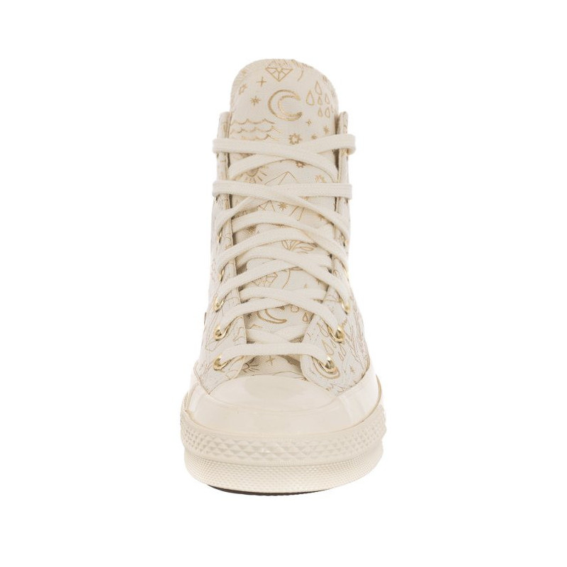 Converse Chuck 70 Hi Egret/Light Gold/Black A02207C (CO589-a) bateliai
