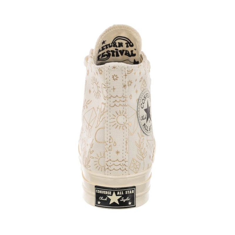 Converse Chuck 70 Hi Egret/Light Gold/Black A02207C (CO589-a) bateliai